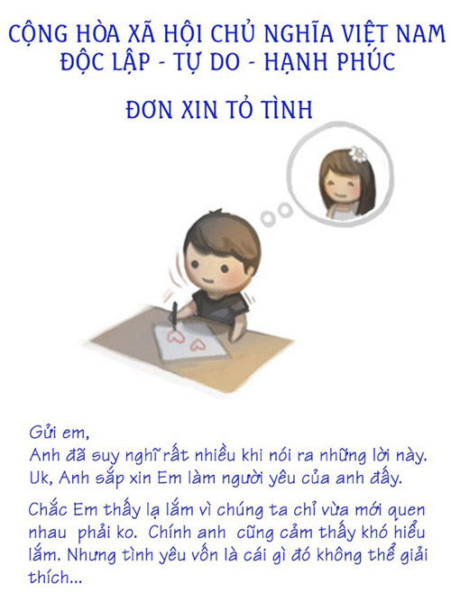 Đơn xin tỏ tình